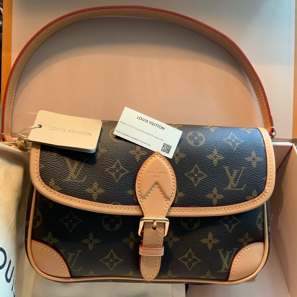 Louis Vuitton, ‘ DIANE ‘ Brown and Tan, Monogram Bag.